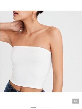 American Eagle White Strapless Tube Top Soft & Sexy size Small